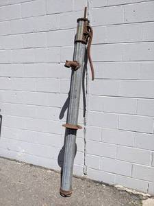 lot 112 image: Unusual Galvanized Well Pump
