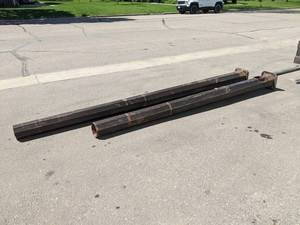 lot 138 image: (2) Vintage Octagon Light Posts