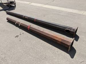 lot 140 image: (2) Vintage Octagon Light Posts