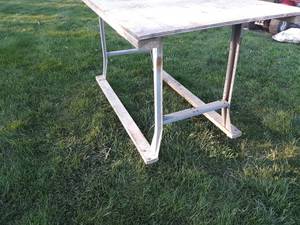 lot 45 image: Rolling Worktable - 72 x 36 x 39 High
