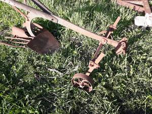 lot 16 image: Antique Horse Drawn Potato Digger - Marked PO 4206 L