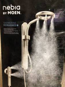 Moen N207R0SRN Nebia 8 Shower Head With Adjustable Head, Spot Resistant Nickel