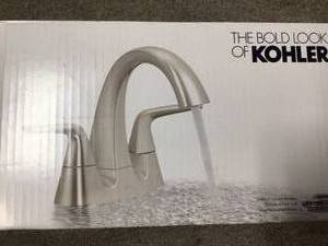 Kohler R21995-4D-BN Elmbrook(Tm) Centerset Bathroom Sink Faucet
