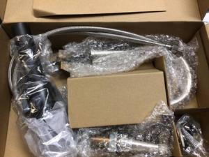 Contemporary 8 in. Widespread 2-Handle Bathroom Faucet with Pop-Up Drain in Brushed Nickel by LUXIER
