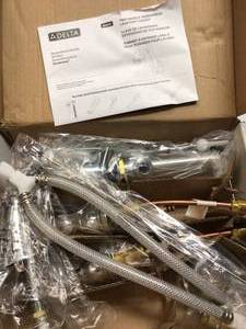 Delta Windemere Widespread Bathroom Faucet with Pop-Up Drain Assembly Model B3596LF