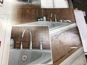 Moen 86924SRN Deck Mounted Roman Tub Faucet Trim from the Banbury Collection