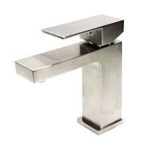 Single Hole Single-Handle Bathroom Faucet with drain in Brushed Nickel by LUXIER
