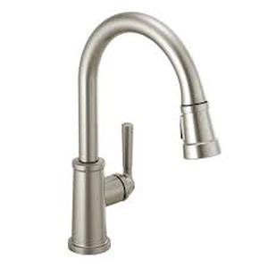Westchester Single-Handle Pull-Down Sprayer Kitchen Faucet in Stainless by Peerless