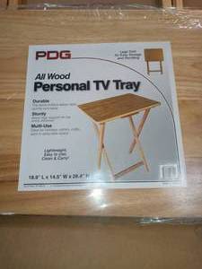 TV Tray Wood - Plastic Dev Group- open box not used