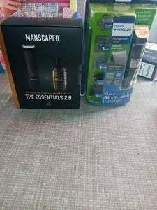 Manscaped Essentials Kit 2.0 & Philips Norelco Series 3000 Multigroom Mens Rechargeable Electric Trimmer- open box not used