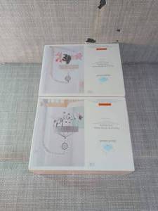 Crib mobile by cloud island - set of 2 - pink and grey - not used