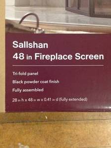 Sallshan 48 in fireplace screen by home decorators- set of 5 - not used