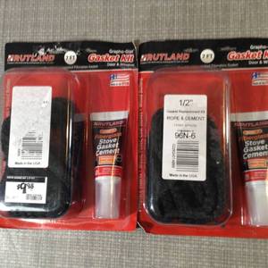 Rutland Products Rutland 96N-6 Grapho-Glas Rope Gasket Replacement Kit, 12-Inch by 7-Feet, 12 X7, Black - not used