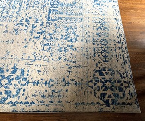 lot 8 image: Safavieh Evoke Blue & Cream Living Room Rug 10 x 14