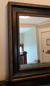 lot 50 image: Large Mirror in Black Frame