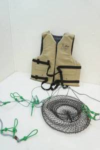 Basket, stringer, life vest
