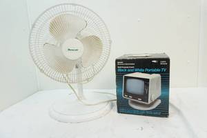 Fan, portable tv