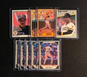 lot 48 image: lot of 9 Barry Bonds Cards