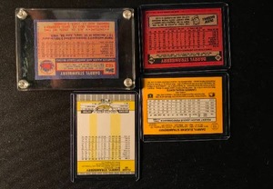 lot 57 image: lot of 4 Darryl Strawberry Cards ( including Rookie )