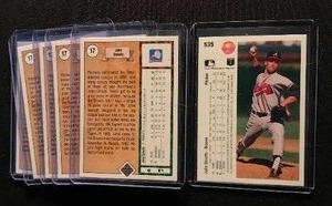 lot 59 image: lot of 6 John Smoltz Cards ( including rookies )