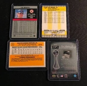 lot 60 image: lot of 4 Cal Ripken Jr.