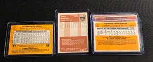 lot 63 image: lot of 6 Tony Gwynn Cards ( including Rookie )