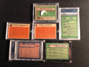 lot 68 image: Lot of 6 Vintage Hall Of Fame Cards