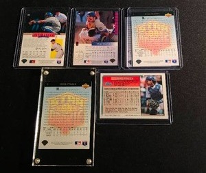 lot 70 image: Lot of 6 Mike Piazza Cards ( including Rookie )