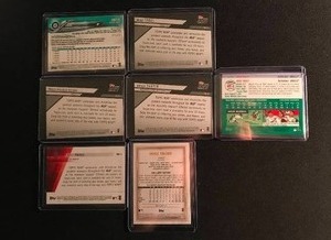 lot 76 image: Lot of 8 Super Star Cards ( Mike Trout, Ichiro )
