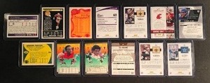 lot 80 image: Lot of 13 Football Superstar Cards ( jerry rice, adrian peterson and more )