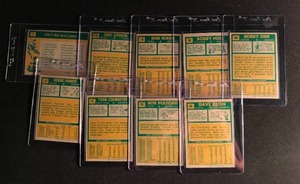 lot 99 image: Lot of 9 71 topps Hockey Vintage Cards ( including Bobby Orr)
