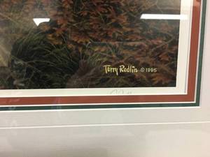 lot 124 image: Terry Redlin 1995 Framed Hand Numbered 59839500 Sunday Morning framed Photo  42x30