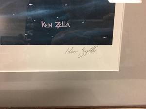 lot 125 image: Ken Zylla Signed Early Arrival Framed Duck Print 34x28