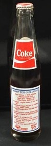 lot 136 image: Vintage Minnesota Twins Rod Carew Coke Bottle ( sealed )