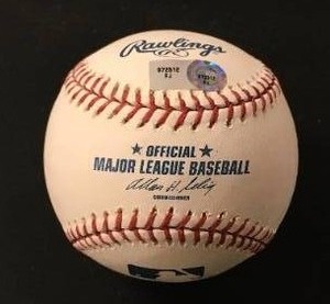 lot 140 image: Justin Morneu Autographed Baseball ( MLB Authenticated)