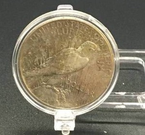 lot 20 image: 1924 PEACE SILVER DOLLAR