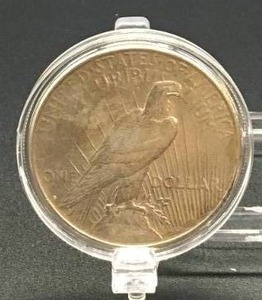 lot 24 image: 1923 PEACE SILVER DOLLAR
