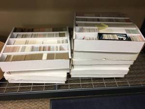 lot 156 image: Massive Sports Card collection ( over 50,000 sportscards, autographs, 90s basektball inserts and a ton more )