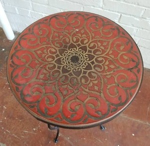lot 160 image: Vibrant Cafe Table