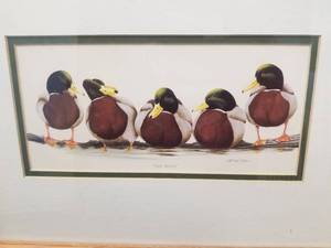 lot 89 image: Vibrant Duck Print by Art LaMay Studios- The Boys