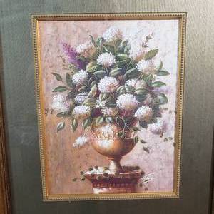 lot 149 image: Handsome Traditionally Framed Floral Prints