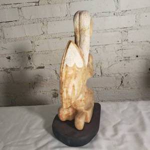lot 146 image: Amber Soap Stone Angel Figure