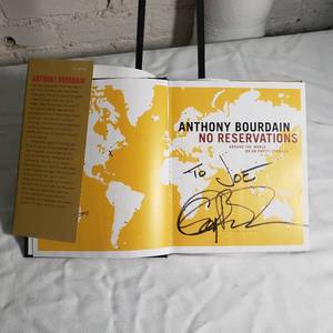 lot 174 image: Anthony Bourdain No Reservations Signed Addition
