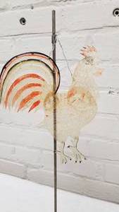 lot 80 image: Thai Rooster Cow Skin Shadow Puppet