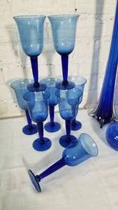 lot 93 image: Cobalt Blue Glassware and Decorative Accessories