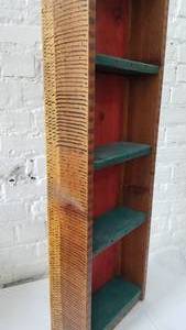 lot 53 image: Rustic Artist Signed Wall Mount Shelf