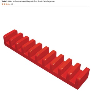 lot 3 image: TORIN 3.55 IN. 10-COMPARTMENT MAGNETIC TOOL SMALL PARTS ORGANIZER. SEE PICTURES