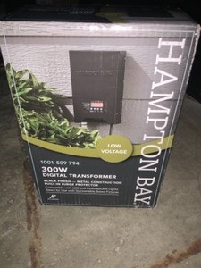 lot 6 image: HAMPTON BAY LOW-VOLTAGE 300-WATT LANDSCAPE TRANSFORMER. SEE PICTURES