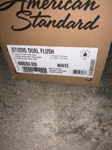lot 16 image: AMERICAN STANDARD STUDIO DUAL FLUSH 1.11.6 GPF TOILET TANK ONLY IN WHITE. SEE PICTURES