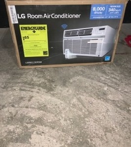lot 44 image: LG ELECTRONICS 8,000 BTU WINDOW SMART (WI-FI) AIR CONDITIONER, ENERGY STAR IN WHITE. SEE PICTURES